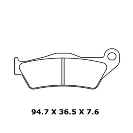 Juego de pastillas sinterizadas CL BRAKES (1258A3+)