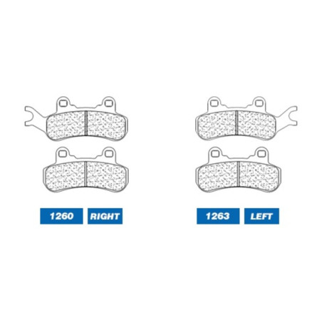 Juego de pastillas sinterizadas CL BRAKES (1263ATV1)