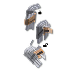 BETA Juego de 9 llaves hexagonales con cabeza esférica 2
