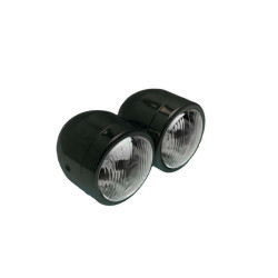 Doble óptica universal BIHR Ø90mm negro