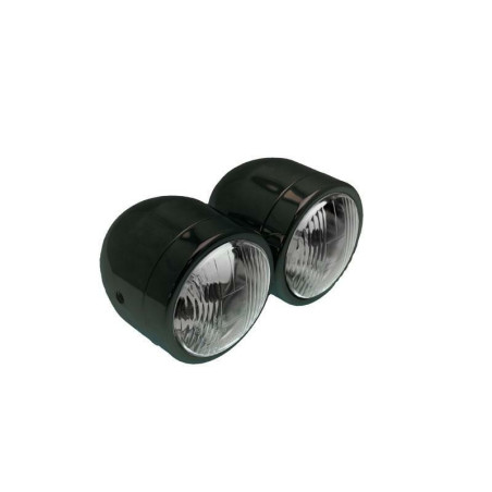Doble óptica universal BIHR Ø90mm negro