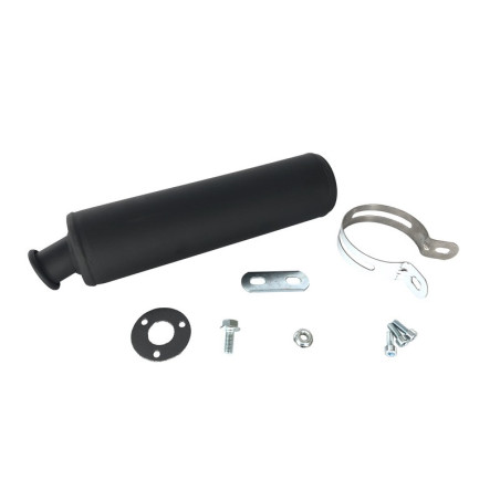 Silencioso TECNIUM acero negro Derbi / Gilera / Aprilia