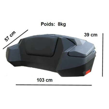 Baúl ART ATV Negro 109L
