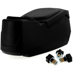 ART Twin Rear Cargo Box Solid Black 2x48L