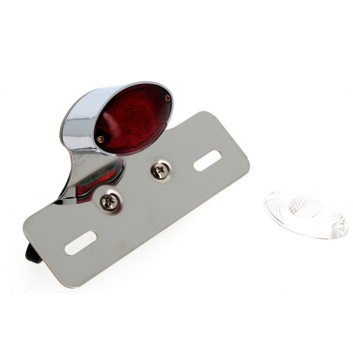 Piloto + soporte de matricula cromado universal V PARTS