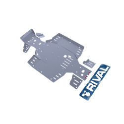 RIVAL Complete skid plate - Aluminium 4mm CF Moto 2