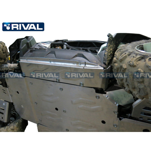 RIVAL Complete skid plate kit - Aluminium CF Moto Zforce 800/1000
