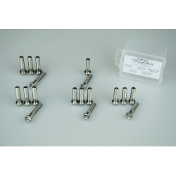 Kit tornillería eje delantero SCAR Titanio