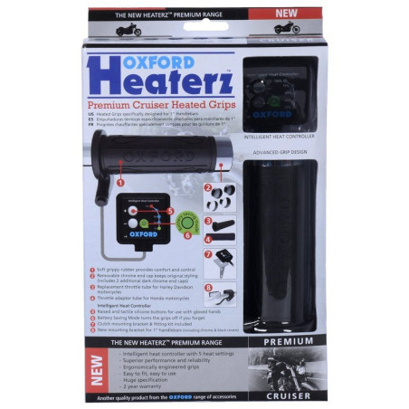 Puños calefactables OXFORD Hotgrips Premium Cruiser