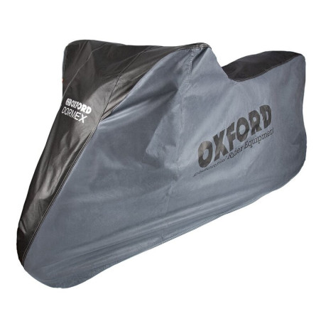 Funda de moto para interior OXFORD Dormex - Moto / Scooter - Negro / Plata - M