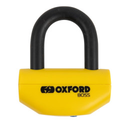 Candado de disco OXFORD Big Boss - Ø16mm amarillo - Certificado ART4 / FG SBSC / Sold Secure Gold