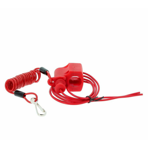 Botón Stop TECNIUM Universal tipo hombre al agua – Rojo