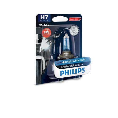 Lámpara PHILIPS H7 CrystalVision Ultra Moto 12V / 55W - 1 ud