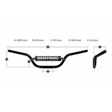 Manillar RENTHAL Fatbar 822 KTM Low