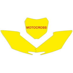 Juego adhesivos porta números BLACKBIRD blanco Honda CRF250R / 450R