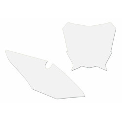 Juego adhesivos porta números BLACKBIRD blanco Honda CRF450R