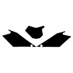 BLACKBIRD Plate Stickers Black Gas Gas EC