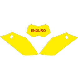 BLACKBIRD Plate Stickers Black Gas Gas
