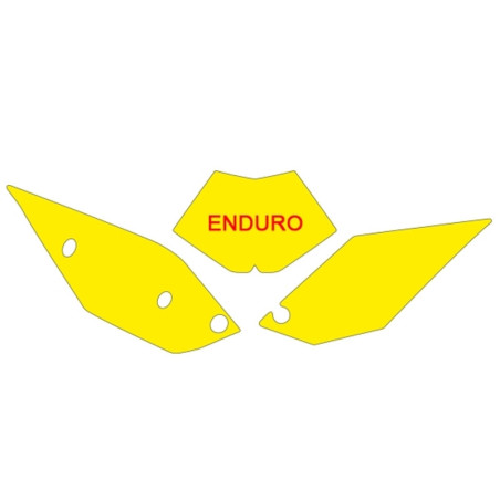 BLACKBIRD Plate Stickers Yellow Beta RR