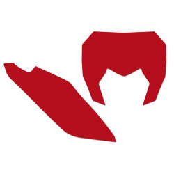 Juego adhesivos porta números BLACKBIRD rojo Sherco SE / SE-F