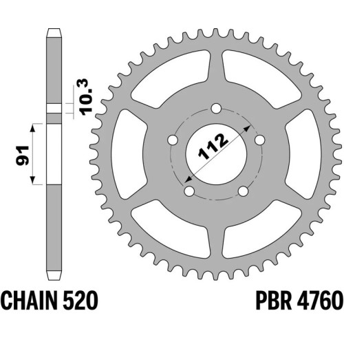 Corona PBR acero estándar 4760 - 520