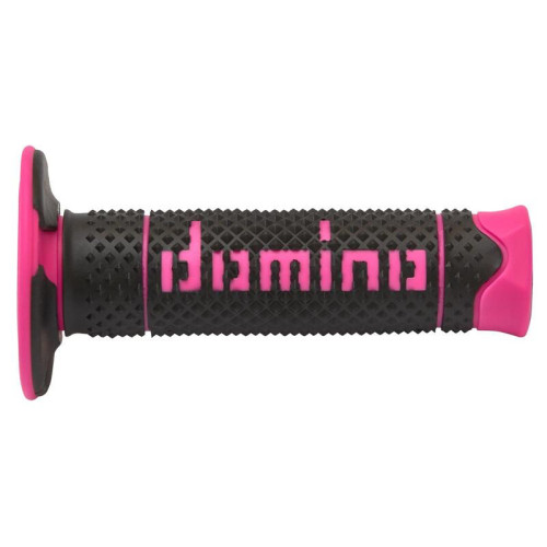 Puños DOMINO FULL GRIP A260 color negro / amarillo fluor