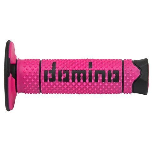 Puños DOMINO FULL GRIP A260 color negro / amarillo fluor