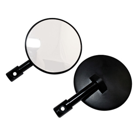 BIHR Mirror Universal 80mm - Black (1pc)