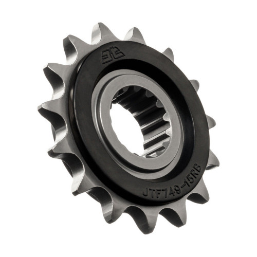 Piñón con goma anti-ruido JT SPROCKETS acero 749 - 525
