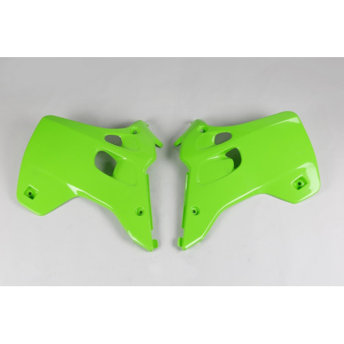 Tapas de radiador UFO Verde Kawasaki KX125 / 250
