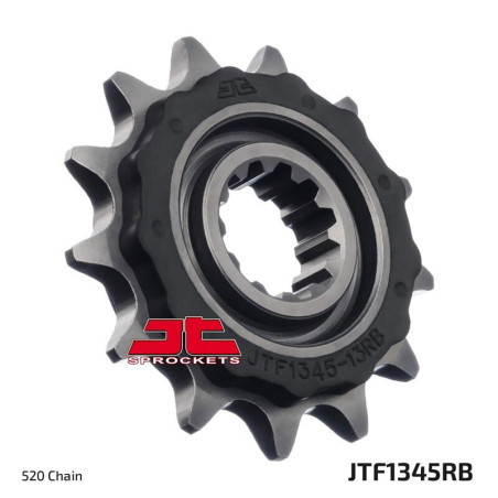 Piñón con goma anti-ruido JT SPROCKETS acero 1345 - 520