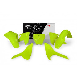 Kit de plástica RACETECH (5 pcs) - Amarillo flúor