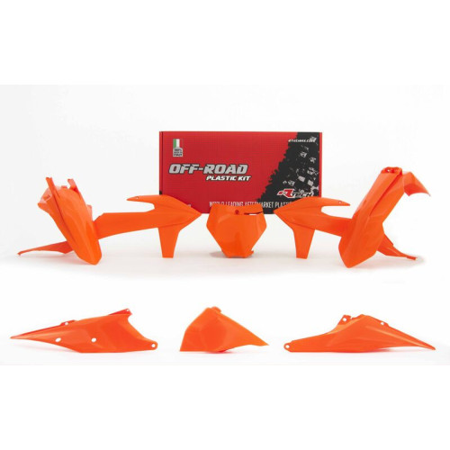 Kit de plástica RACETECH (6 pcs) - Naranja