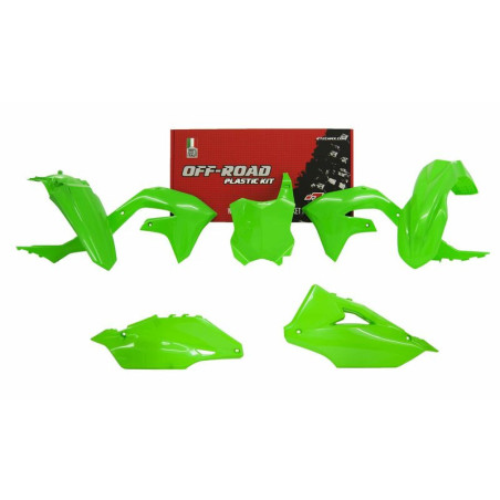 Kit de plástica RACETECH (5 pcs) - Verde flúor