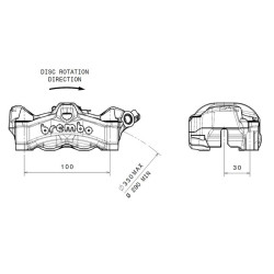 BREMBO Stylema Front Left Brake Caliper Black 2