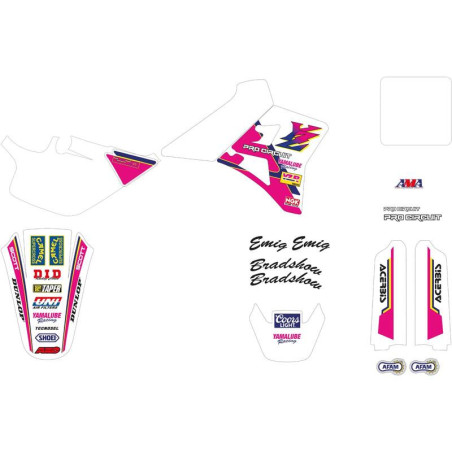 Kit adhesivos TECNOSEL Replica Team Yamaha 1993 USA