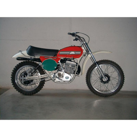 Kit adhesivos TECNOSEL OEM KTM GS 74-76 fondo blanco