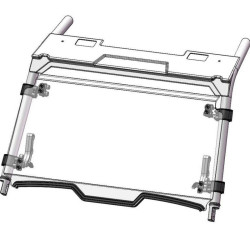 DIRECTION 2 Front Full 1pc Tilt Windshield Polaris RZR XP