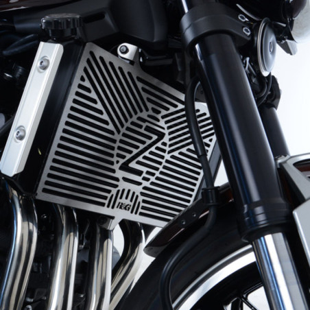 Protector de radiador R&G RACING grabado - acero inoxidable