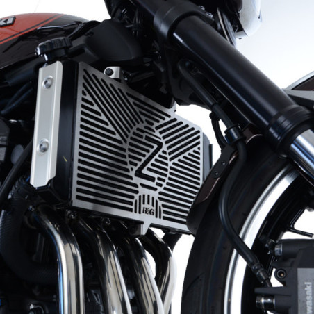 Protector de radiador R&G RACING grabado - acero inoxidable