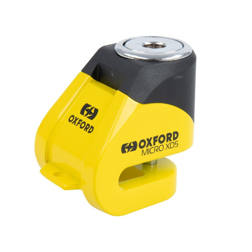 Candado de disco OXFORD XD5 - 5.5mm - Amarillo / Negro