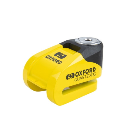 Candado de disco OXFORD Quartz XD6 - Ø6mm amarillo / negro
