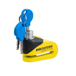 Candado de disco OXFORD Quartz XD6 - Ø6mm amarillo / negro 2