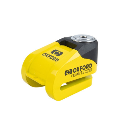 Candado de disco OXFORD Quartz XD10 - Ø10mm amarillo / negro