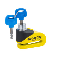Candado de disco OXFORD Quartz XD10 - Ø10mm amarillo / negro 2