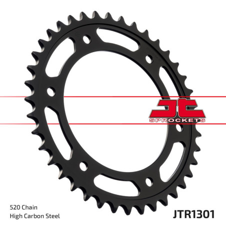Corona JT SPROCKETS acero estándar 1301 - Paso 520