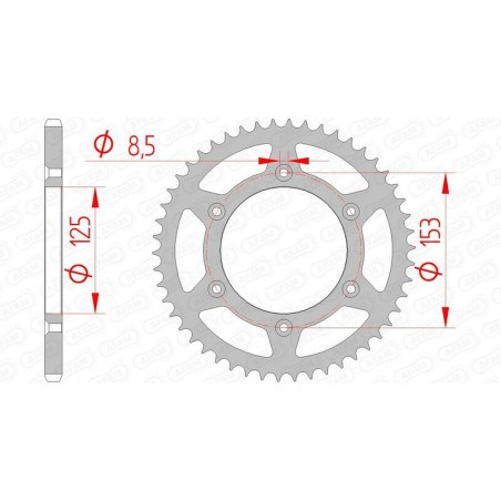 Corona AFAM acero autolimpiable 10212 - Paso 520