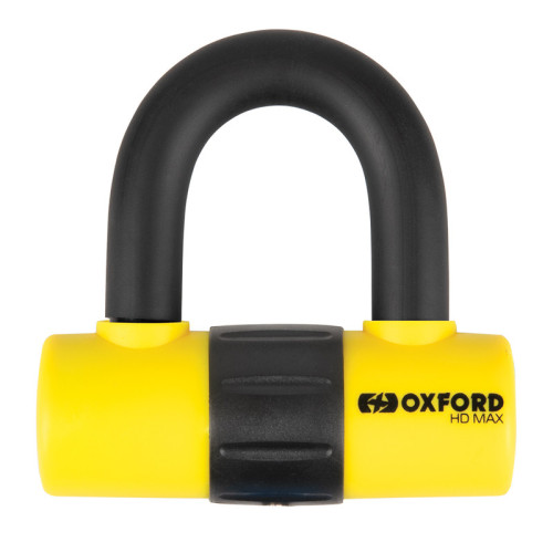 Candado de disco OXFORD HD MAX - Ø14mm amarillo - Certificado Sold Secure Gold