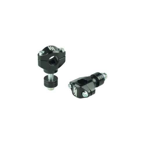 Torretas de manillar SCAR Ø22,2mm altura regulable 30-45mm - Negro