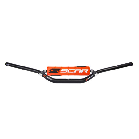 Manillar SCAR S² Low Ø22,2mm - Negro / Morcilla naranja
